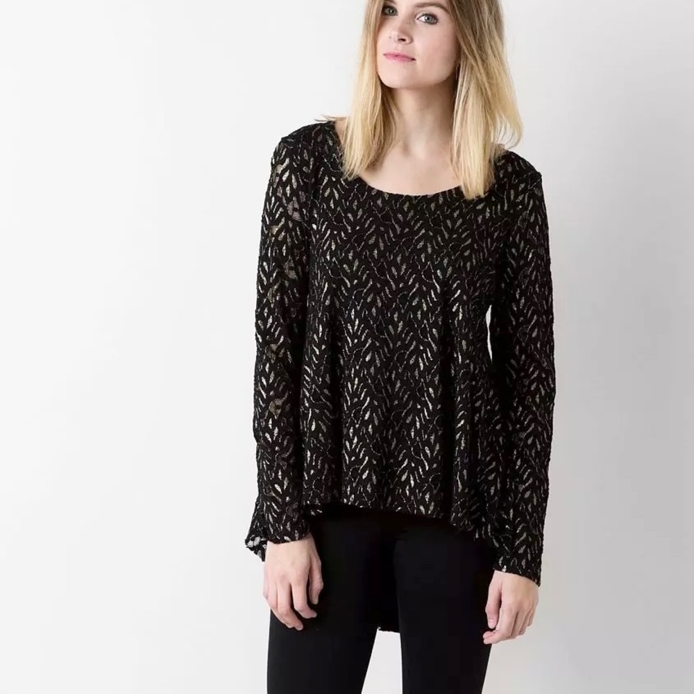 Gimmicks Black & Gold High Low Top